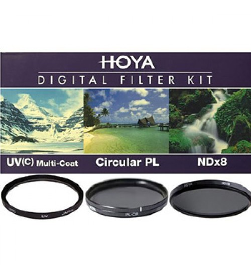 Hoya Digital Filter Kit (UV (C) HMC + CPL (PHL) + ND8 + (CASE + FILTER GUIDEBOOK) 72mm 